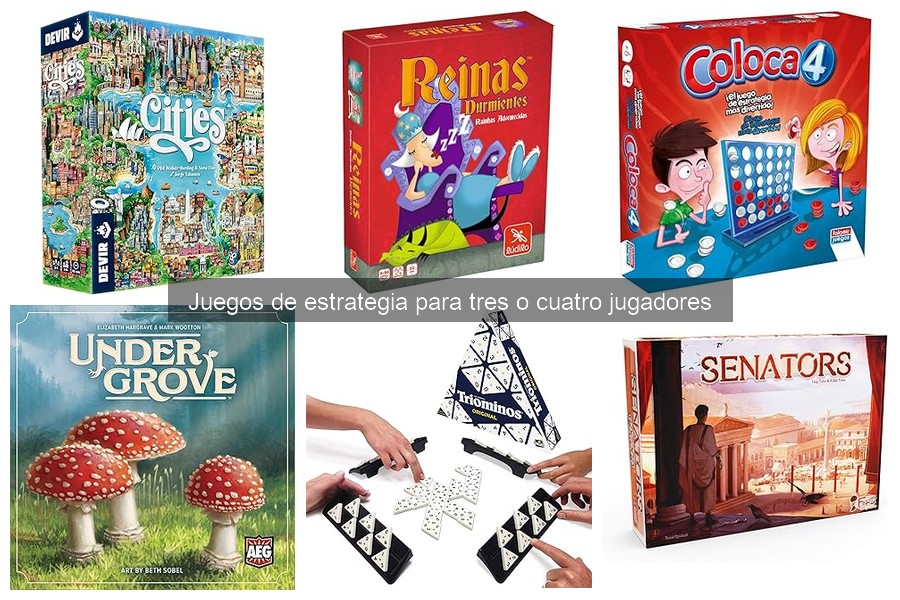 Guía para elegir juegos de estrategia para 3 o 4 jugadores