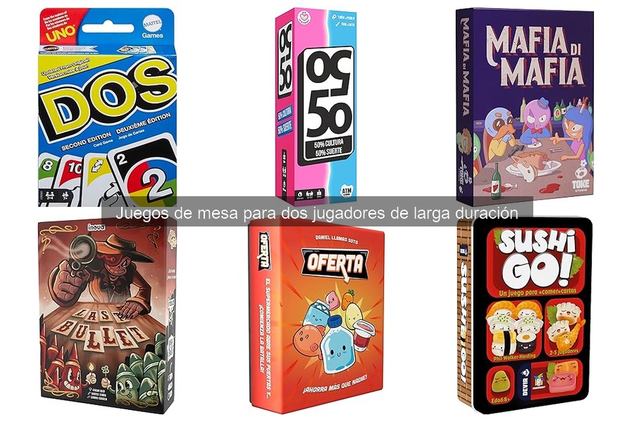 Guía para elegir juegos de mesa para dos jugadores