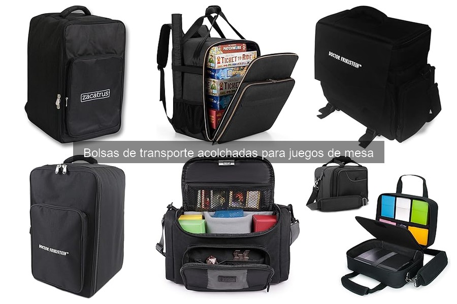 Guía sobre bolsas de transporte acolchadas para juegos de mesa
