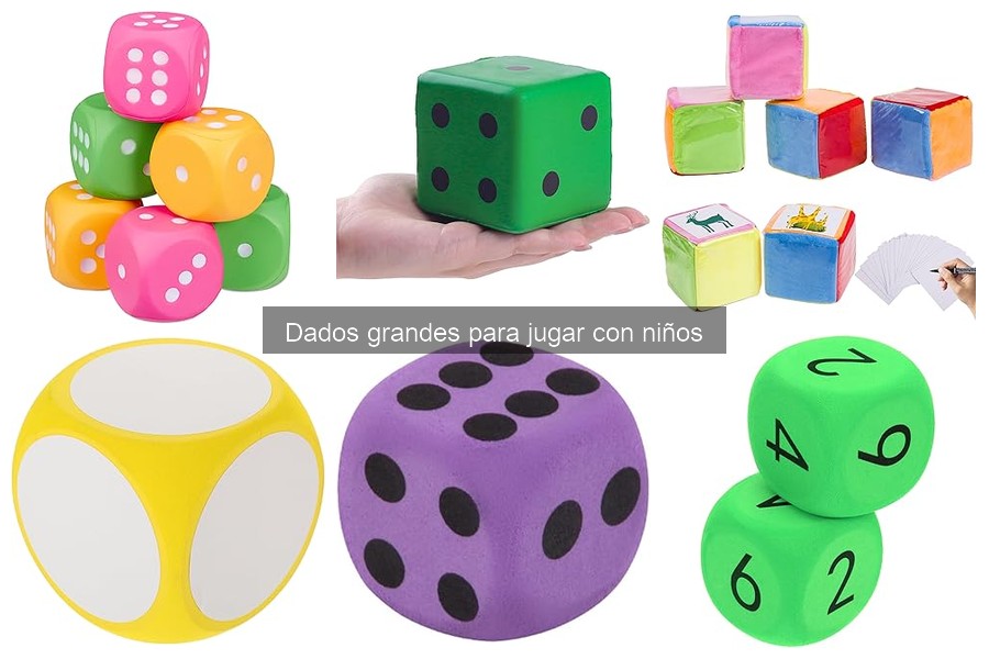 Ideas Divertidas de Juegos con Dados Grandes para Niños