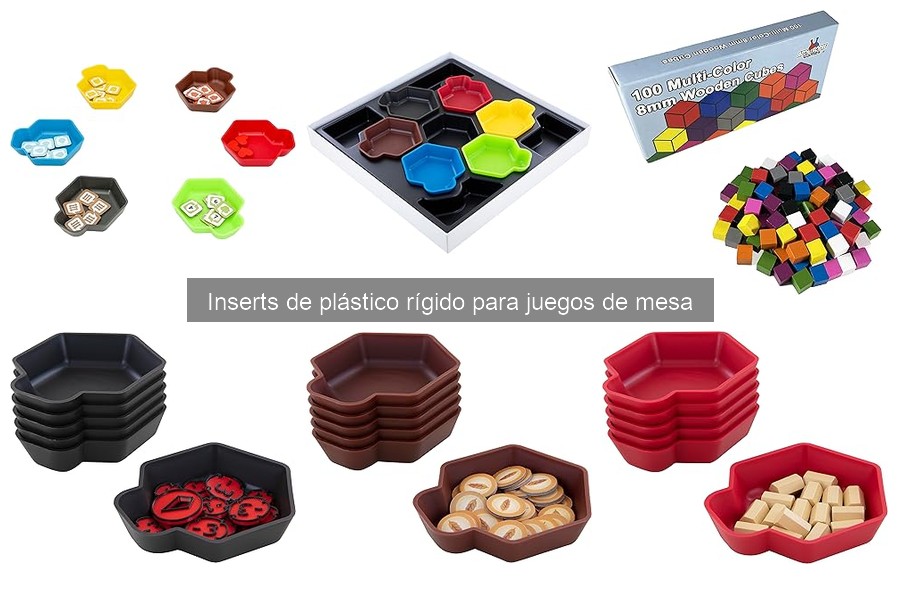 Inserts de plástico rígido personalizables para juegos de mesa