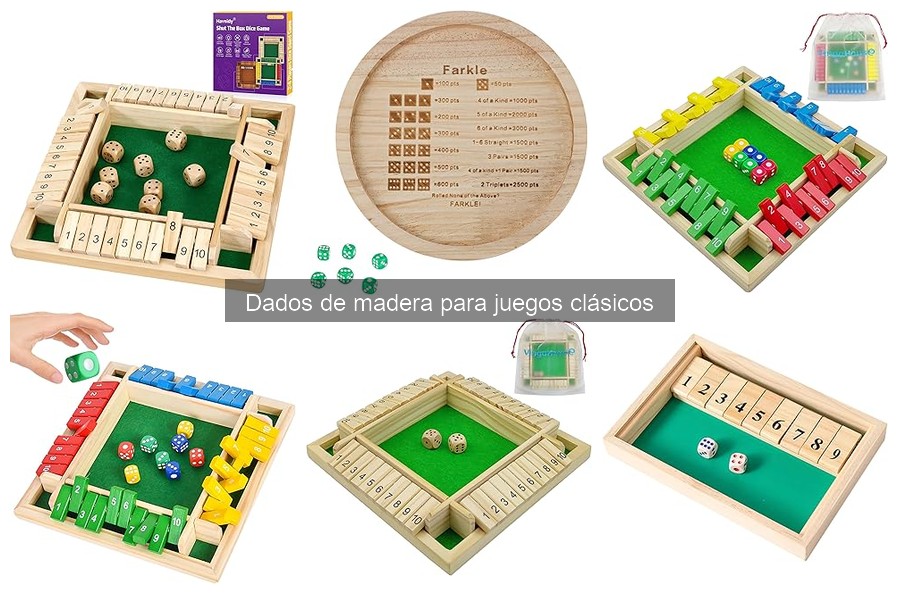 Juegos Clásicos que Usan Dados de Madera Específicos