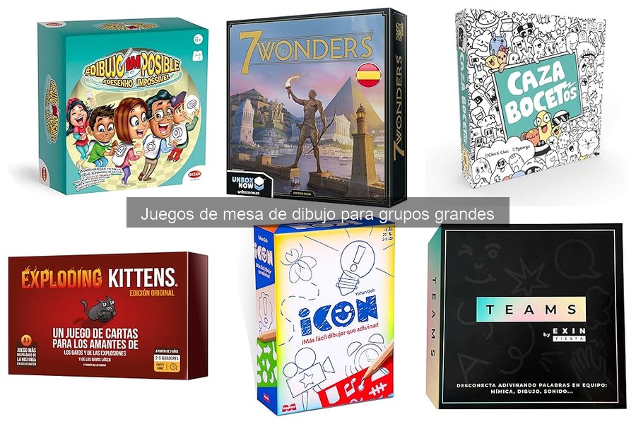 Juegos de mesa de dibujo para grupos grandes: características y diversión