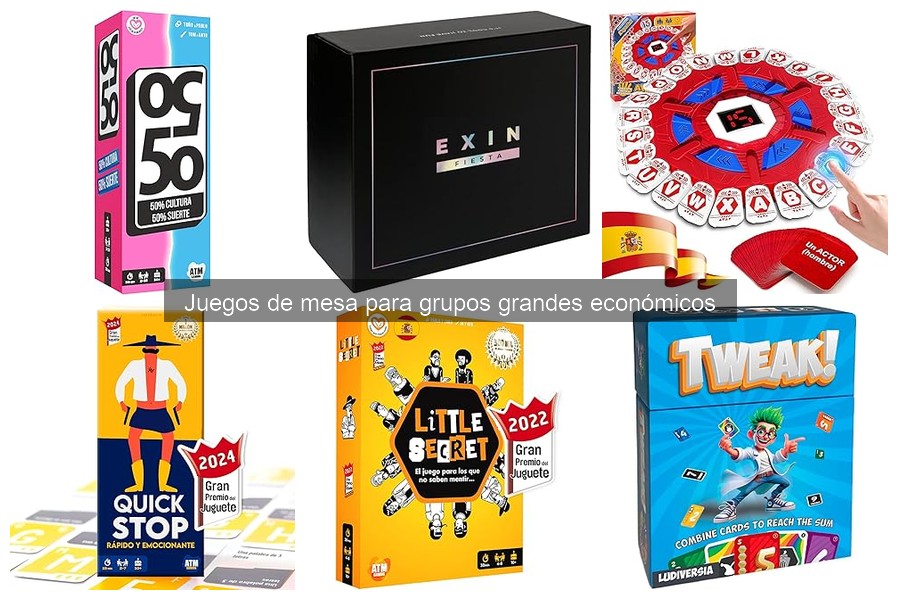 Juegos de mesa económicos para fiestas y grupos grandes
