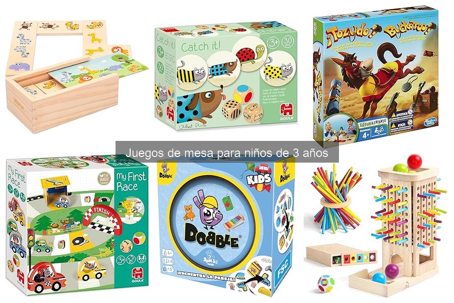 Juegos de mesa educativos para niños de 3 años