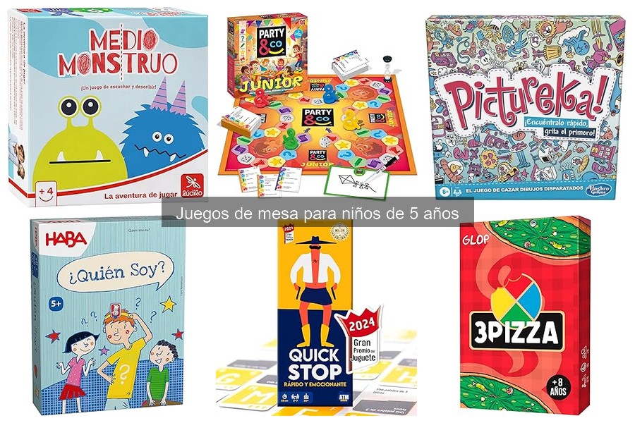 Juegos de mesa educativos para niños de 5 años
