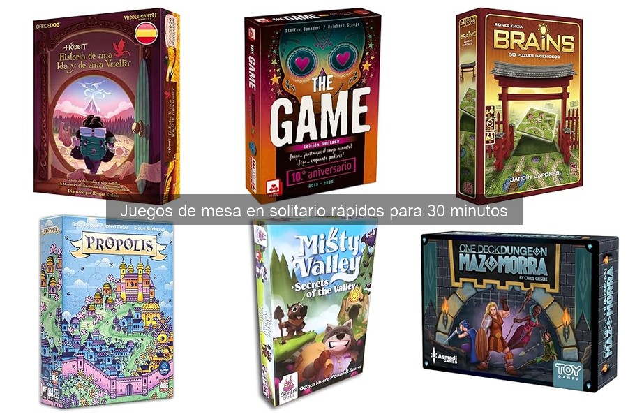 Juegos de mesa en solitario para principiantes en 30 min