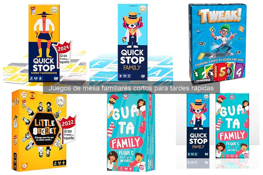 Juegos de mesa familiares cortos para principiantes | Mejores opciones