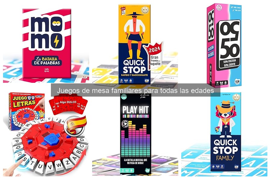 Juegos de mesa familiares educativos para aprender jugando