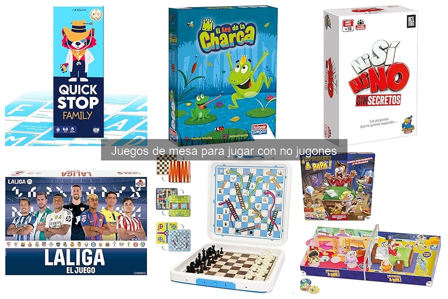 Juegos de mesa familiares ideales para no jugones