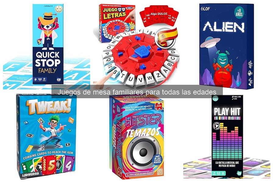 ** Juegos de mesa familiares perfectos para fiestas y reuniones