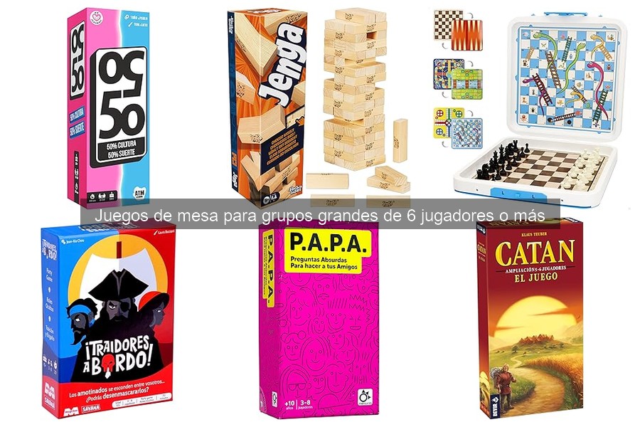 Juegos de mesa ideales para fiestas grandes y eventos