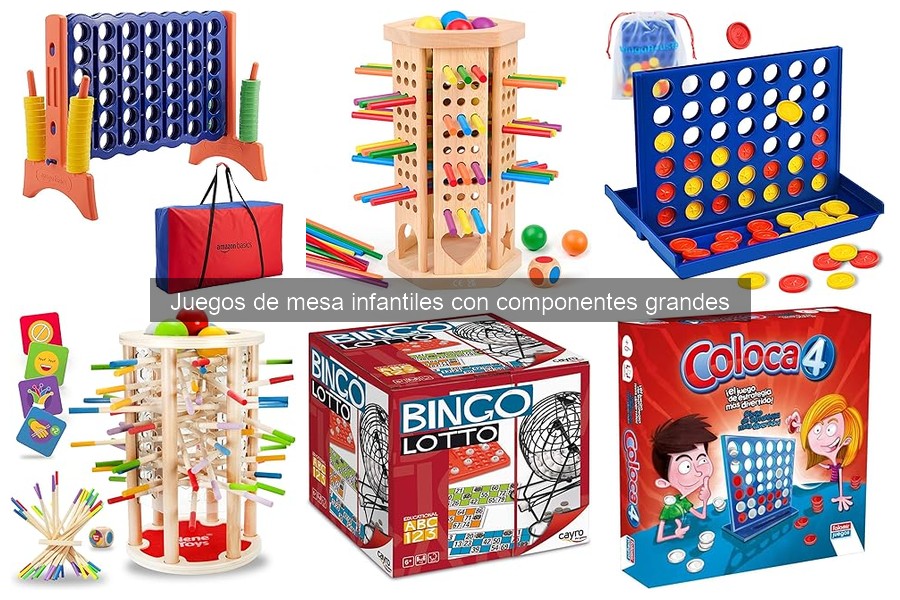 Juegos de mesa infantiles con componentes grandes para necesidades especiales