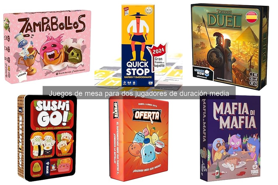 Juegos de mesa para dos en menos de una hora: ¡diversión rápida!