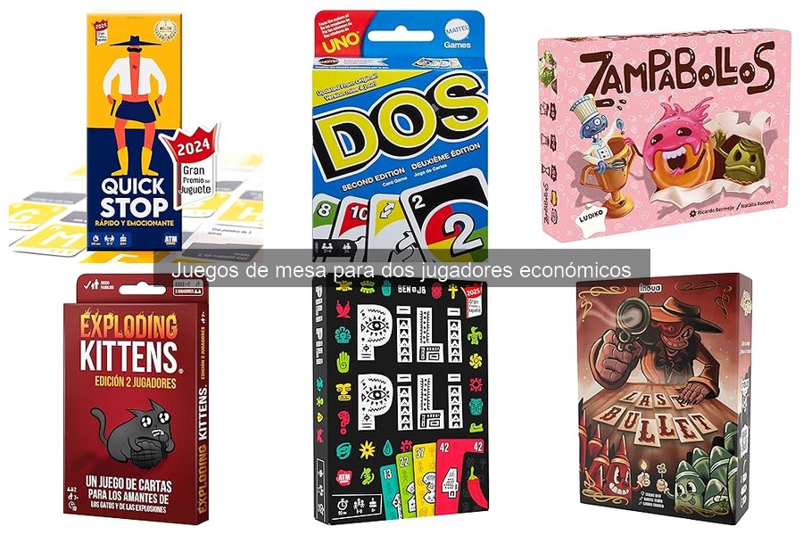 Juegos de mesa para dos jugadores con temática específica