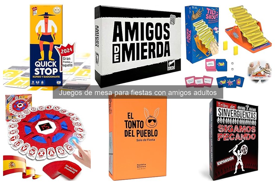 Juegos de mesa para fiestas con amigos adultos: ¡diversión asegurada!
