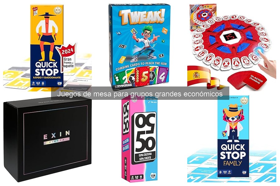 Juegos de mesa para grupos grandes por menos de 30 euros