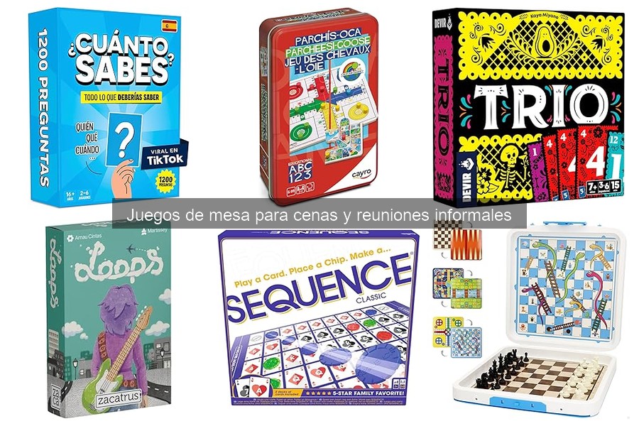 Juegos de mesa sin materiales adicionales para reuniones