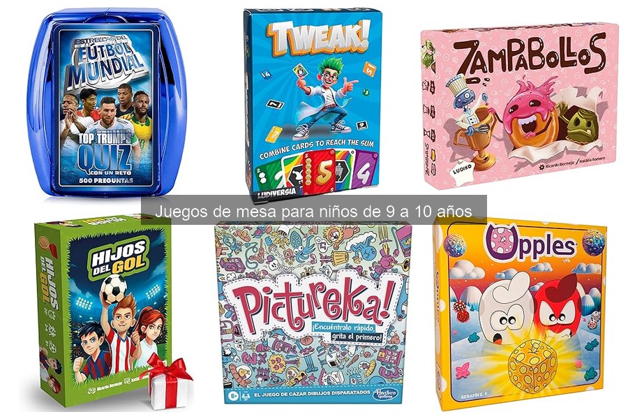 Los juegos de mesa más vendidos para niños de 9 a 10 años