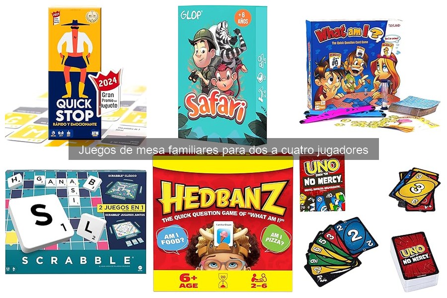 Los mejores juegos de mesa familiares para 2 a 4 jugadores