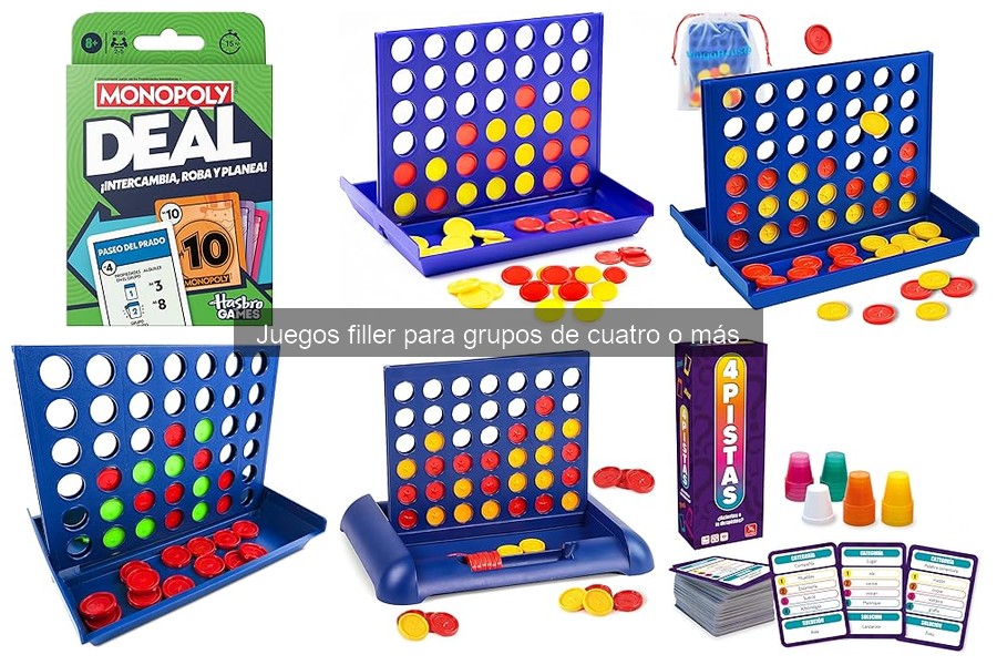 Los mejores juegos filler para grupos grandes y divertidos