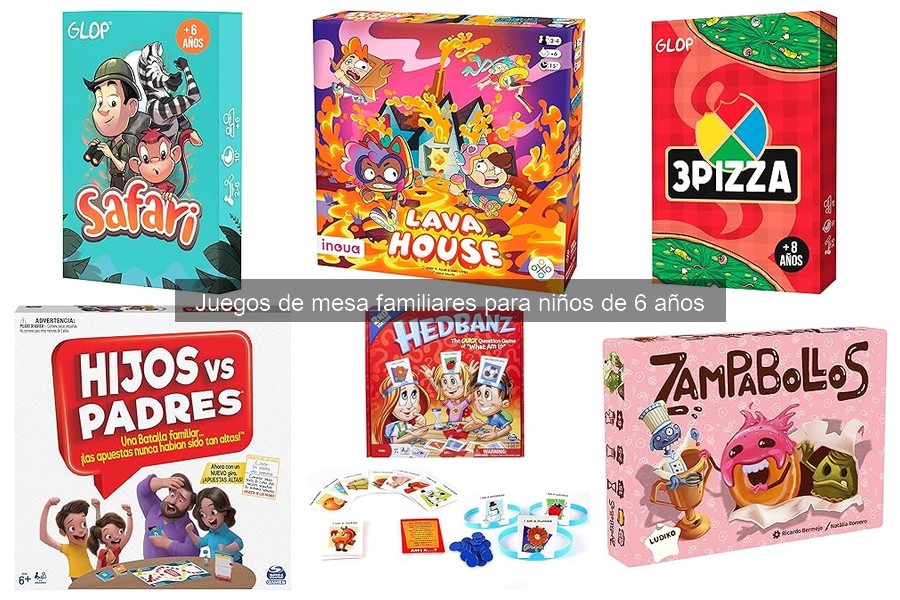 Materiales ideales para juegos de mesa familiares para niños de 6 años ...