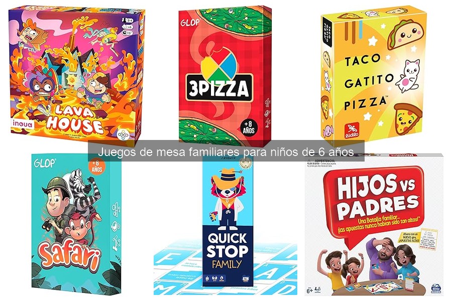 Mejora la dinámica familiar con juegos de mesa para niños de 6 años