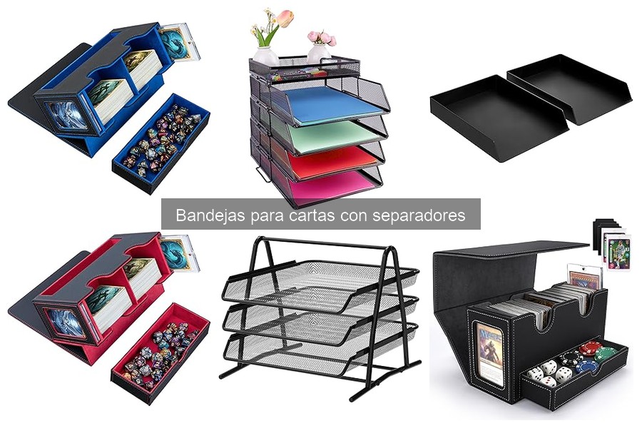 Mejores bandejas para cartas con separadores para familias