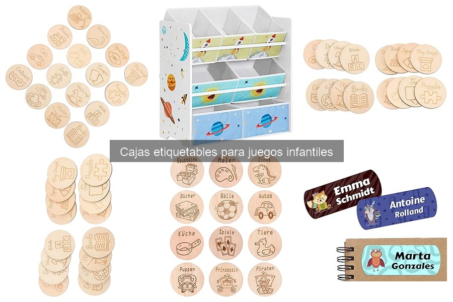 Mejores cajas etiquetables para juegos infantiles en Amazon