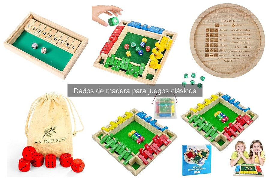 Mejores dados de madera para juegos de rol: Comparativa y opiniones