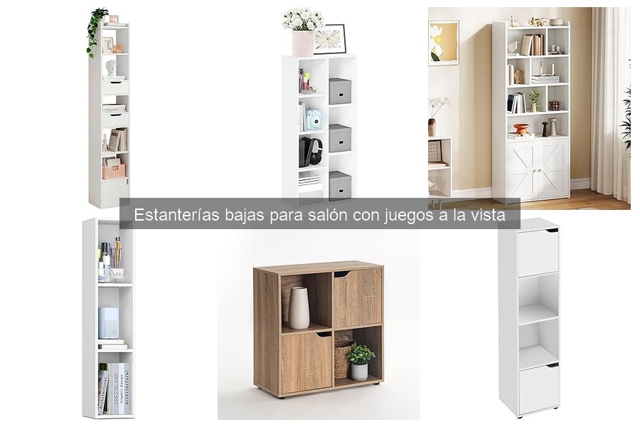 Mejores estanterías bajas para juegos de mesa: Ofertas