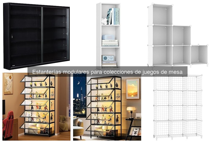 Mejores estanterías modulares para colecciones de juegos de mesa