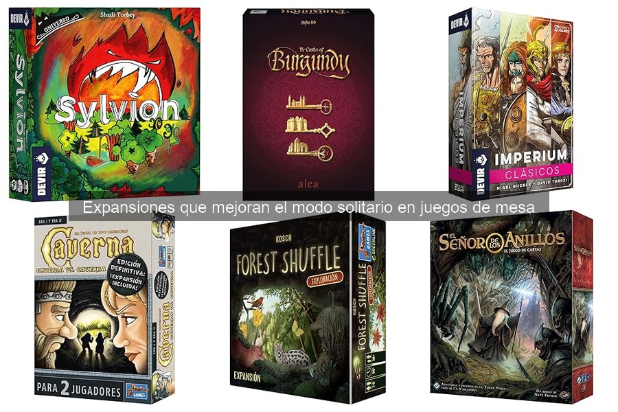 Mejores expansiones para mejorar el modo solitario en juegos de mesa