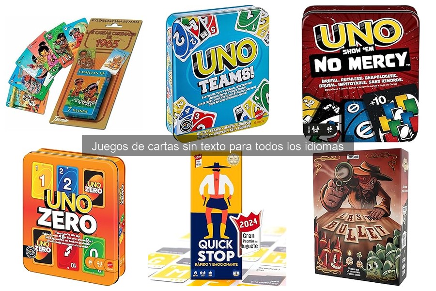 Mejores juegos de cartas sin texto para familias ¡Diviértete!