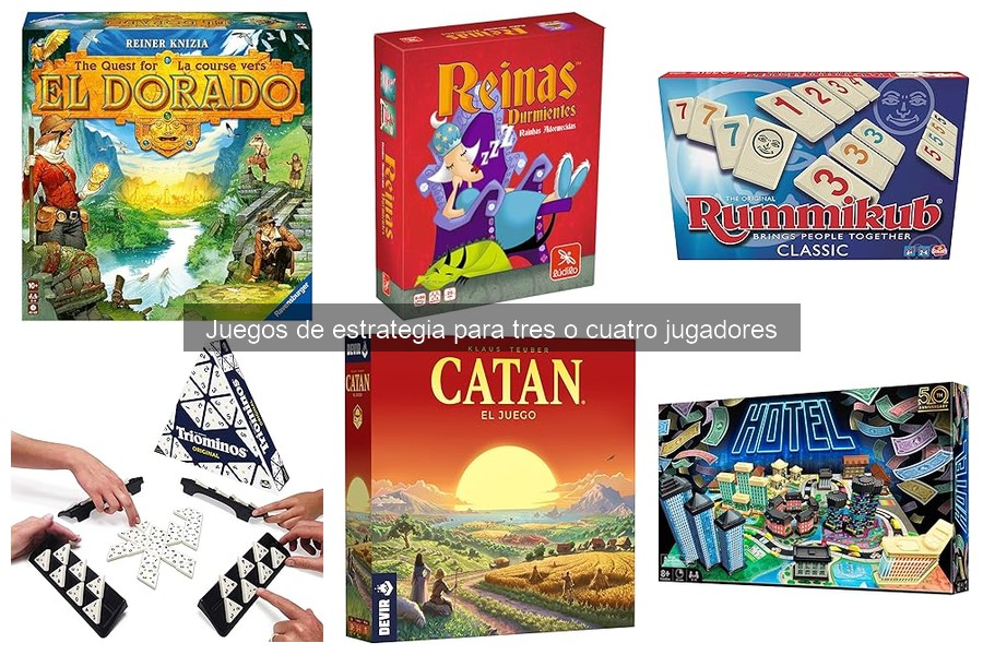 Mejores juegos de estrategia para 3 o 4 jugadores por edad
