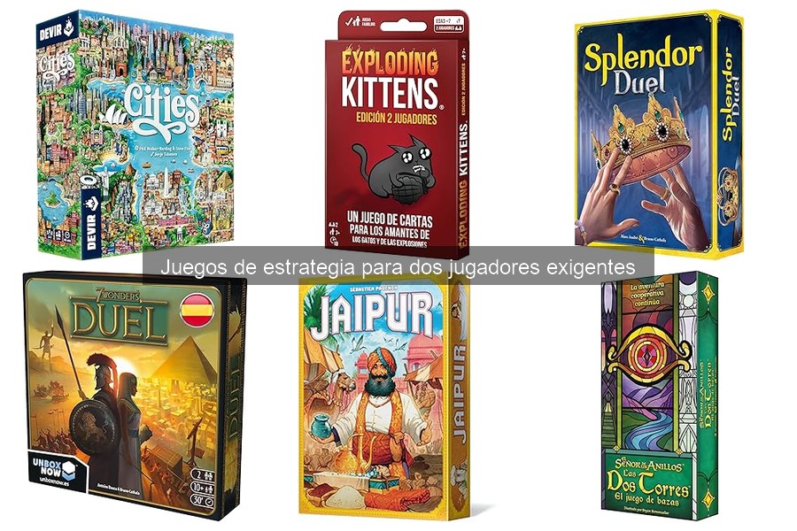 Mejores juegos de estrategia para dos jugadores exigentes