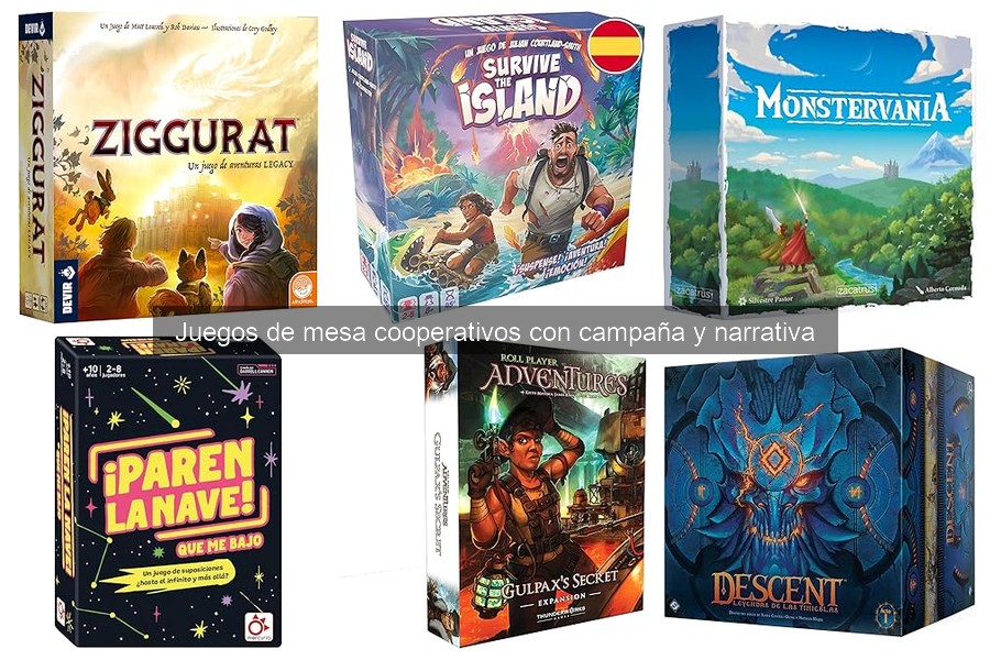 Mejores juegos de mesa cooperativos con campaña para grupos grandes