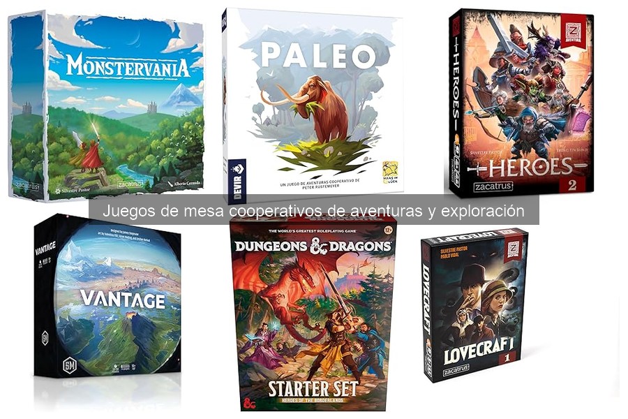 Mejores juegos de mesa cooperativos de aventuras y exploración
