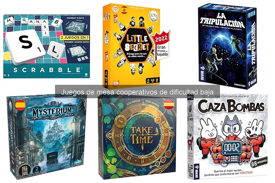 Mejores juegos de mesa cooperativos de dificultad baja para familias