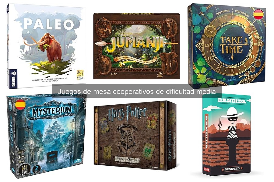 Mejores juegos de mesa cooperativos de dificultad media para familias