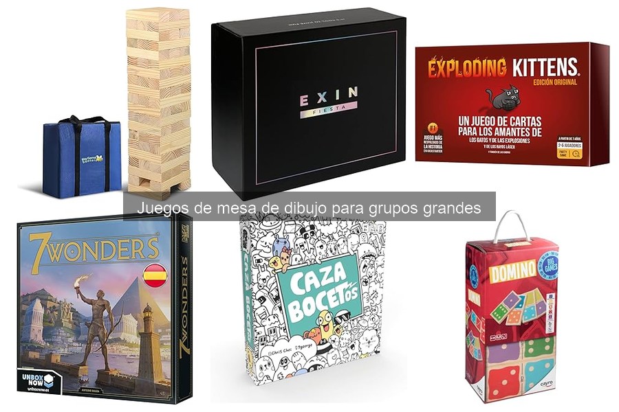 Mejores juegos de mesa de dibujo para grupos grandes