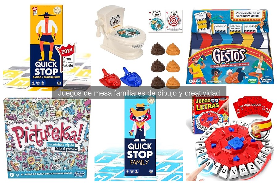 Mejores Juegos de Mesa de Dibujo y Creatividad en Comparativa