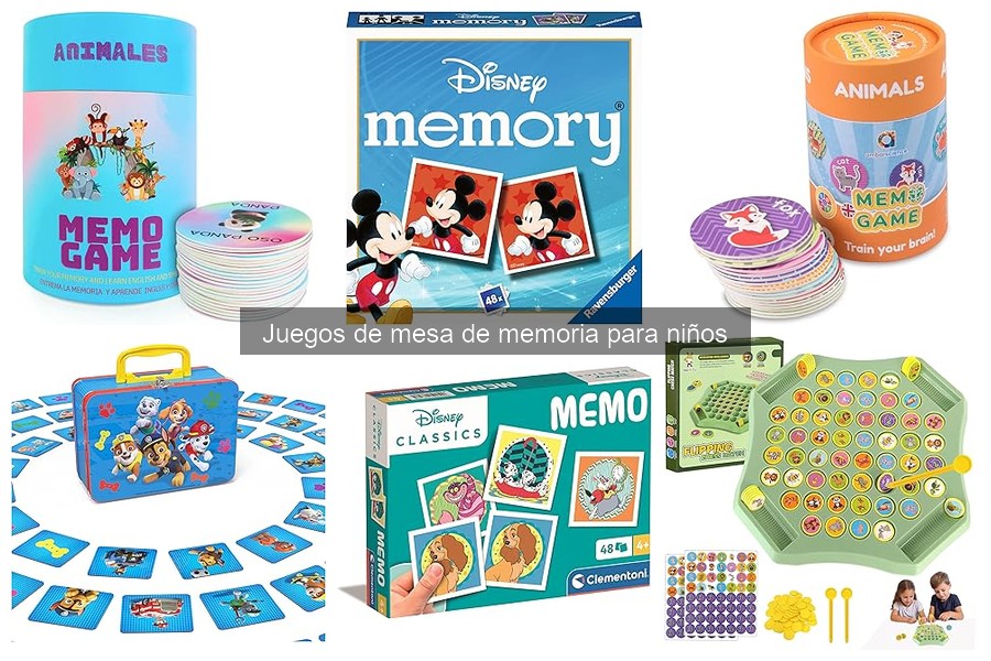 Mejores juegos de mesa de memoria para niños de 4 a 6 años