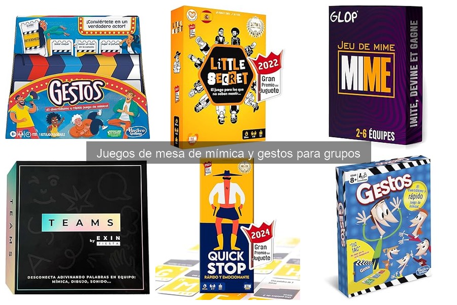 Mejores juegos de mesa de mímica para fiestas divertidas