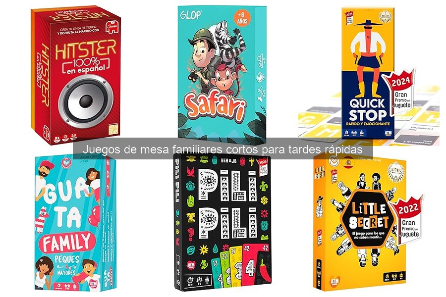 Mejores Juegos de Mesa Familiares Cortos: Opiniones y Reseñas