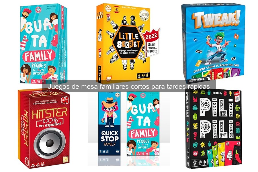 Mejores juegos de mesa familiares para jugar en menos de 30 minutos