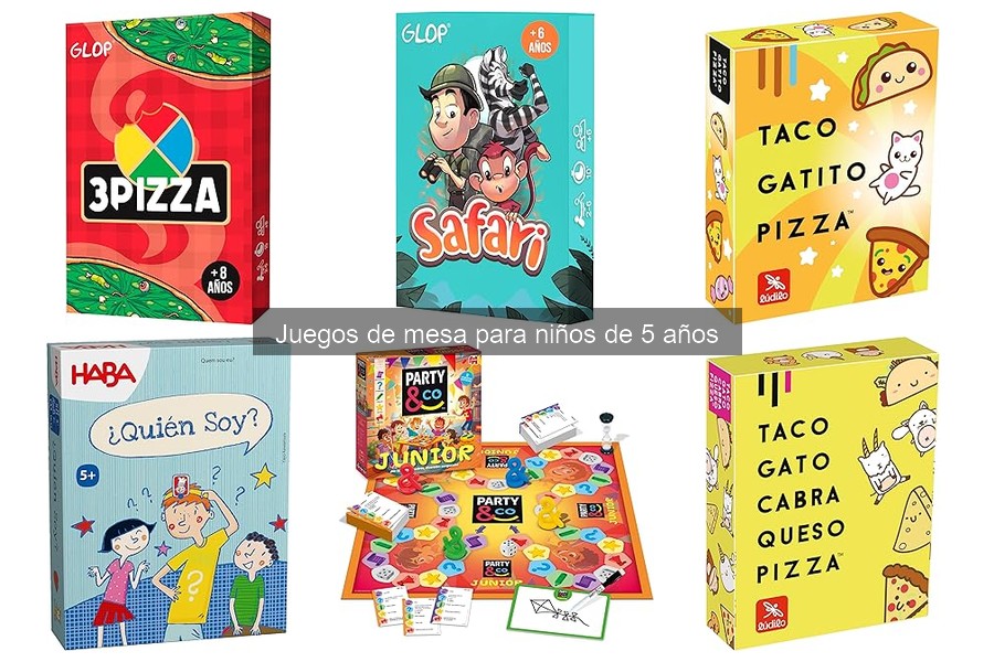 Mejores juegos de mesa familiares para niños de 5 años