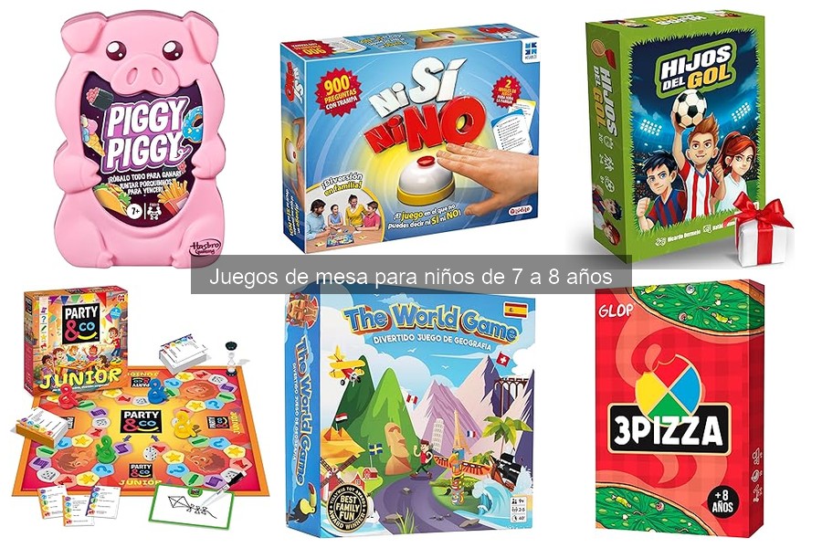 Mejores juegos de mesa familiares para niños de 7 a 8 años