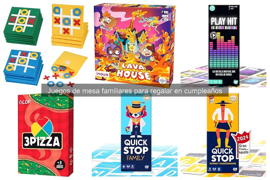 Mejores juegos de mesa familiares para regalar en cumpleaños