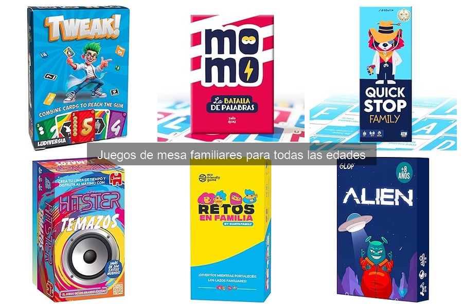 Mejores juegos de mesa familiares para todas las edades